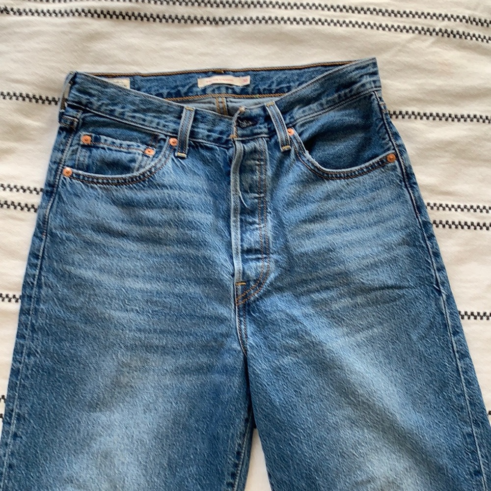 Levis ribcage straight ankle jeans waterless